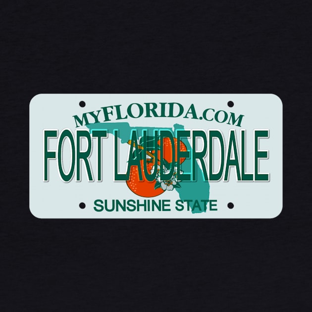 Fort Lauderdale Florida License Plate by Mel's Designs